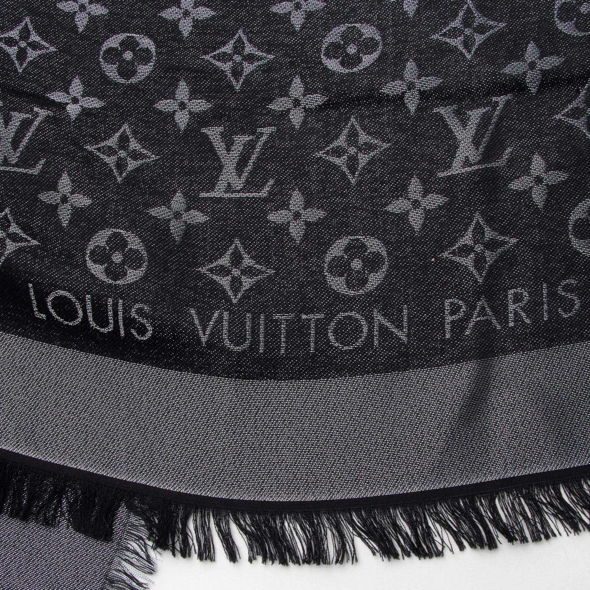 Louis Vuitton Silk Lurex Wool Monogram Shine Shawl
