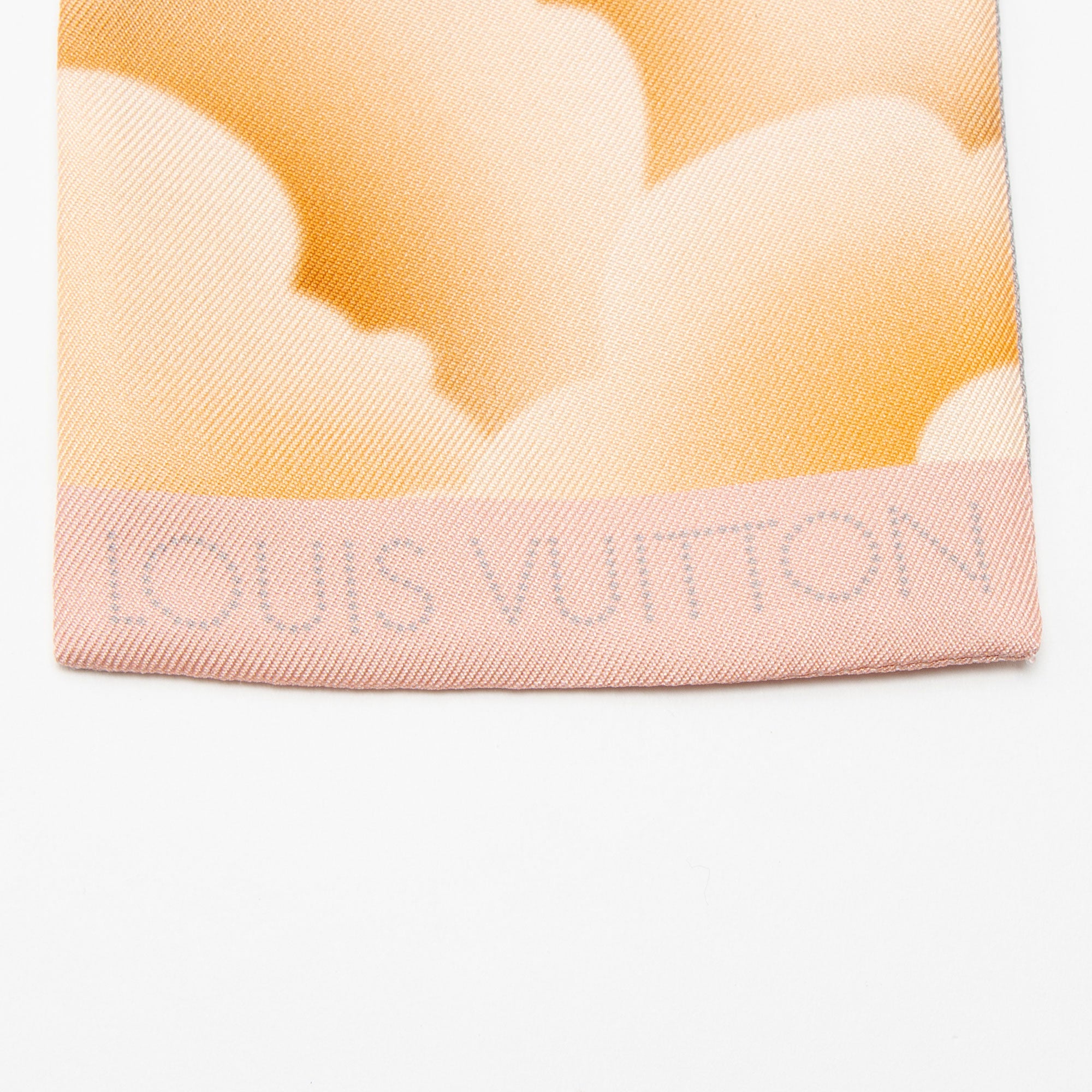 Louis Vuitton Silk Mahina Cloudy Flowers Bandeau Scarf
