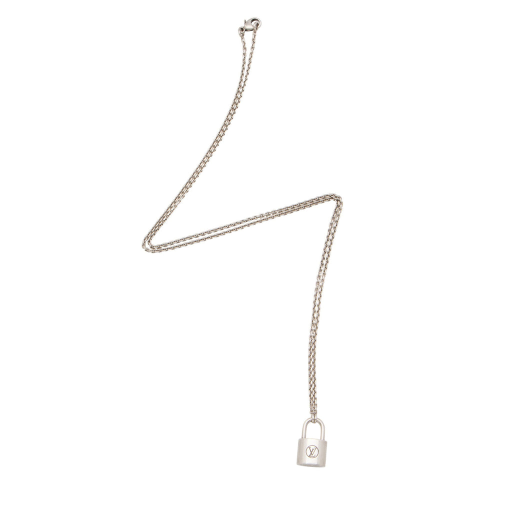 Louis Vuitton Sterling Silver Lockit for UNICEF Necklace
