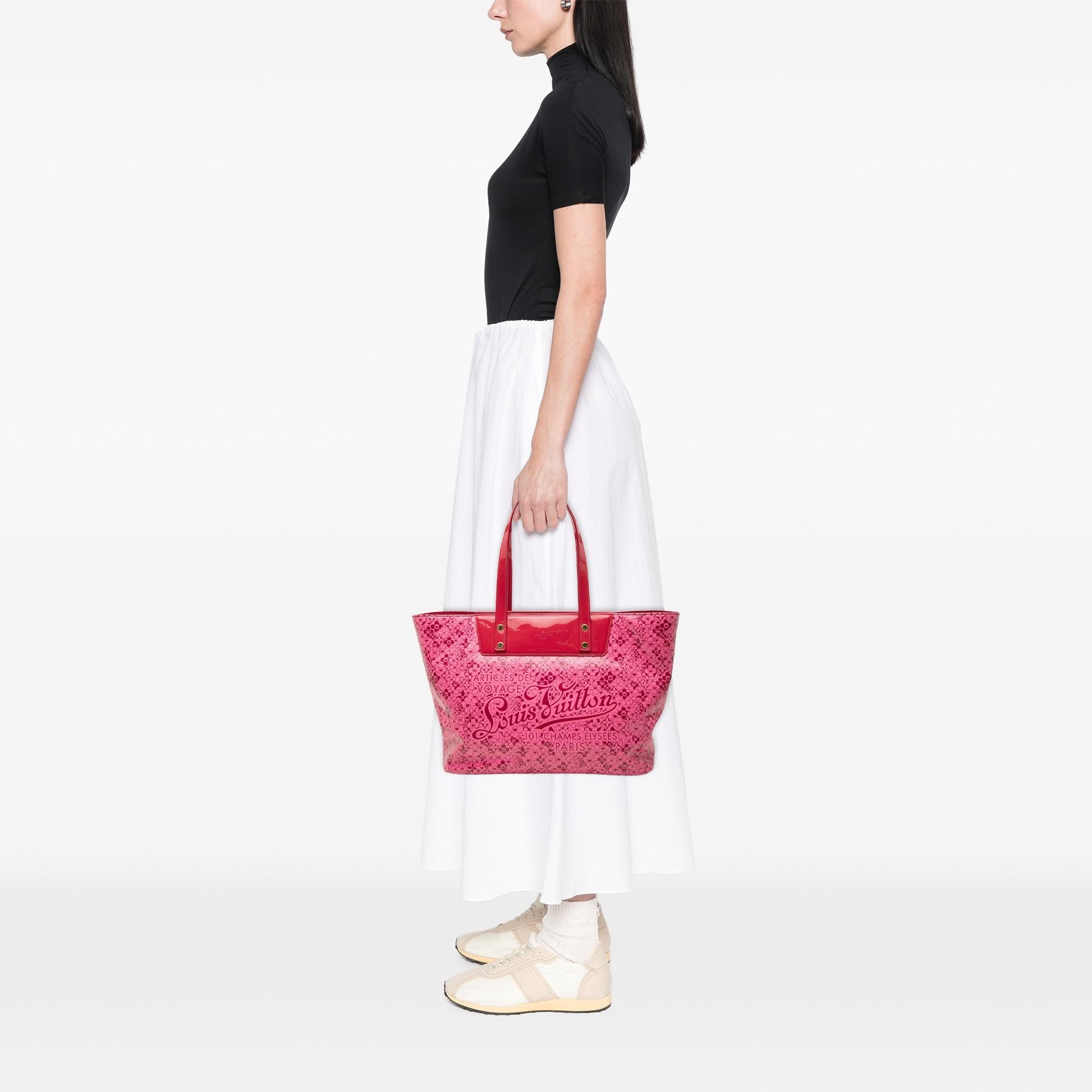 Louis Vuitton Takashi Murakami Coated Canvas Cosmic Blossom Tote PM