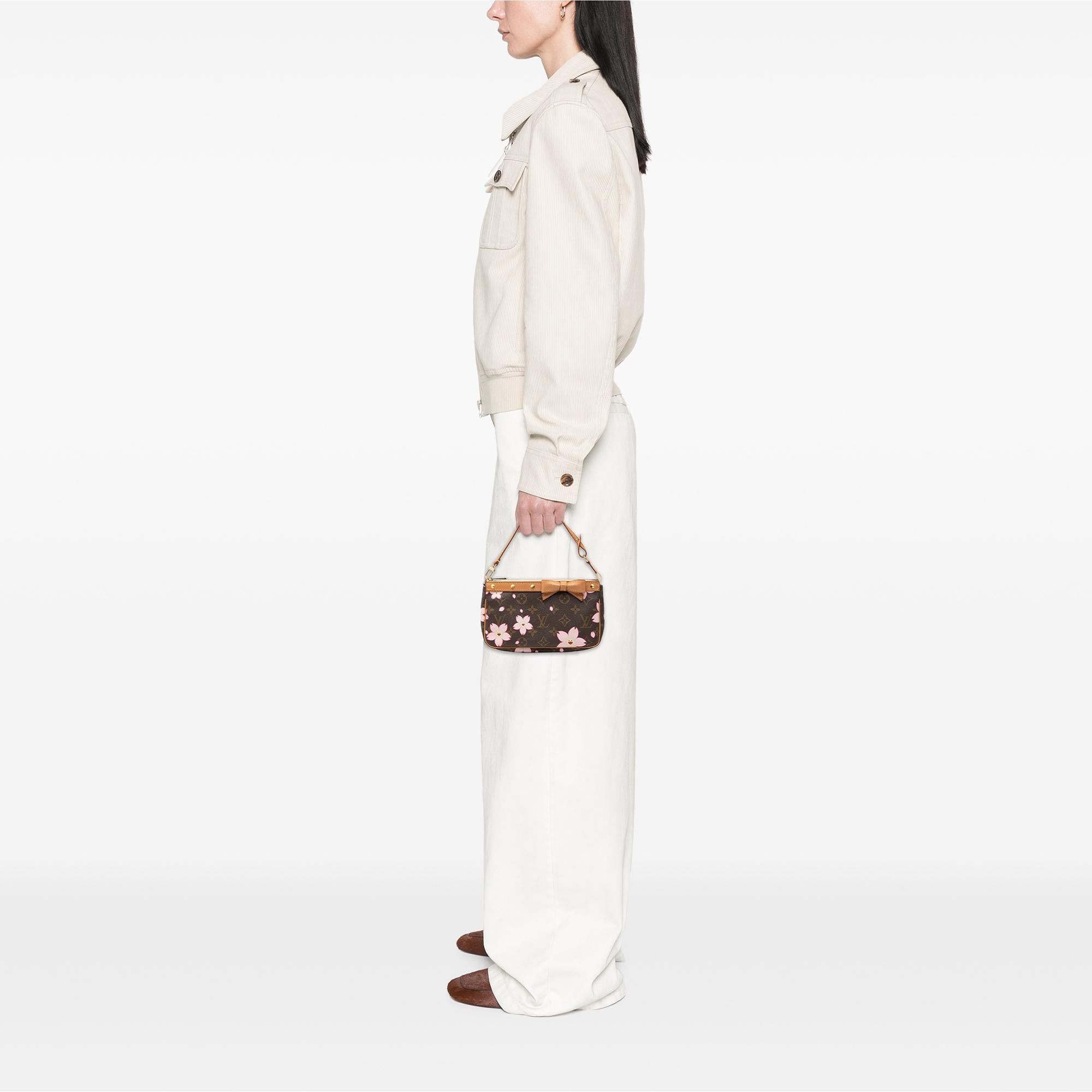 Louis Vuitton Takashi Murakami Monogram Cherry Blossom Pochette Accessoires