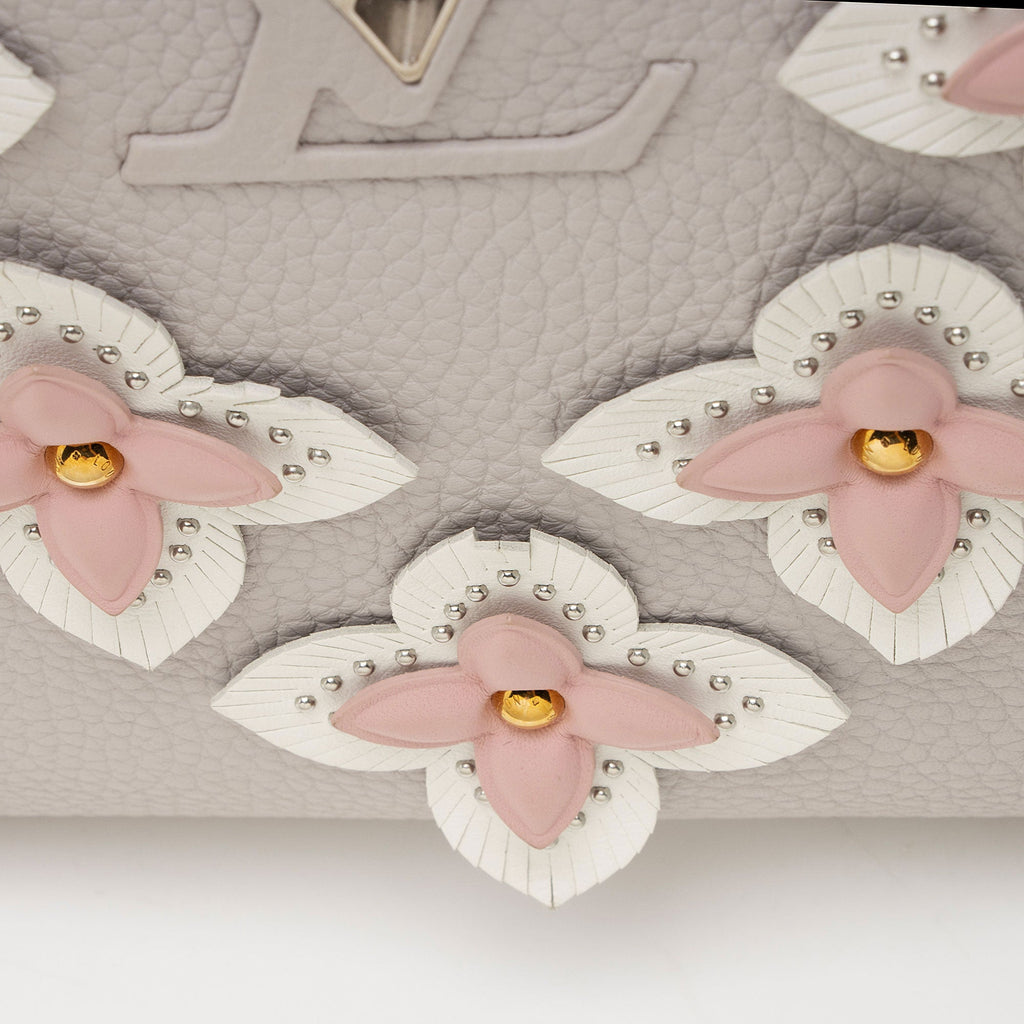 Louis Vuitton Taurillon Mechanical Flowers Capucines PM Bag