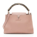 Louis Vuitton Taurillon Python Capucines PM Bag