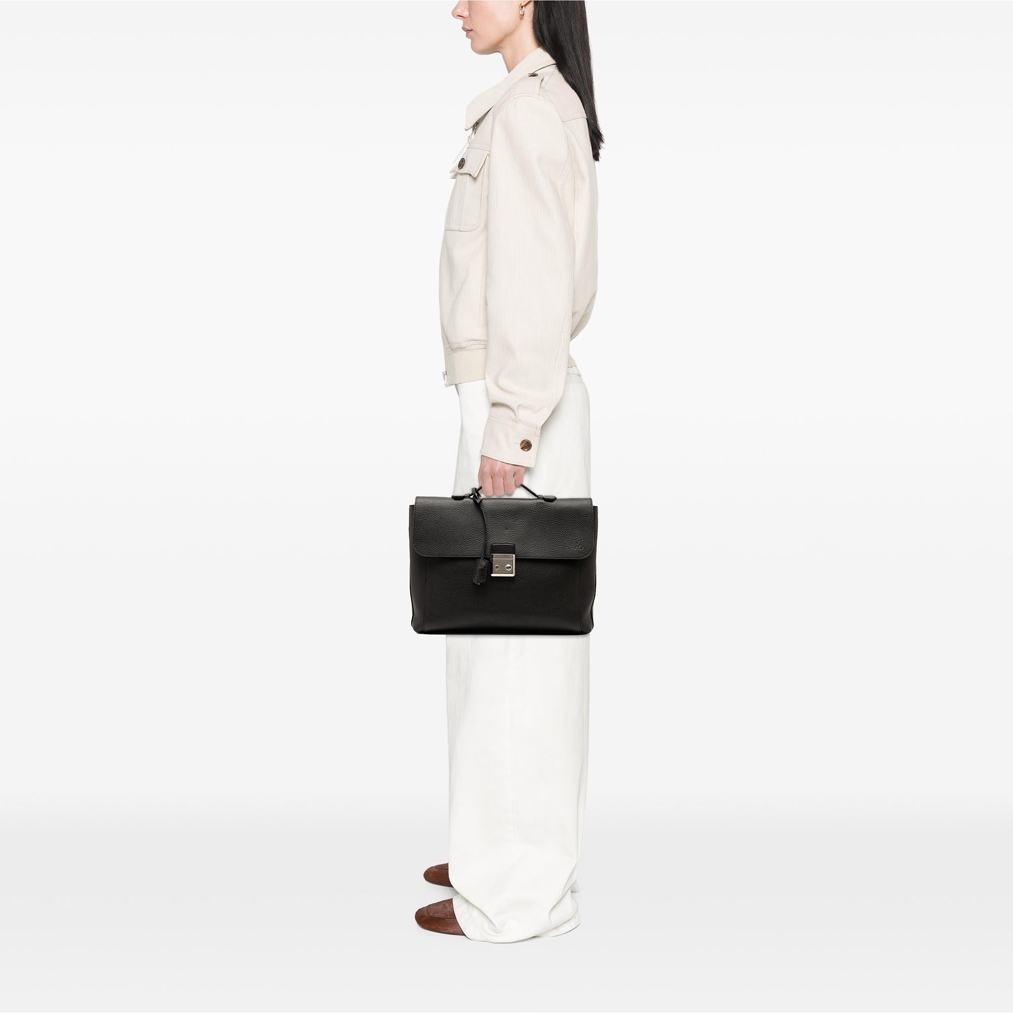 Louis Vuitton Taurillon Serviette Dorian Briefcase