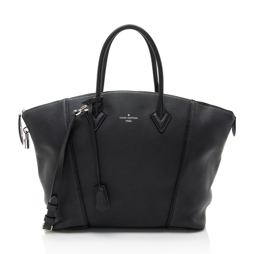 Louis Vuitton Taurillon Soft Lockit MM Satchel