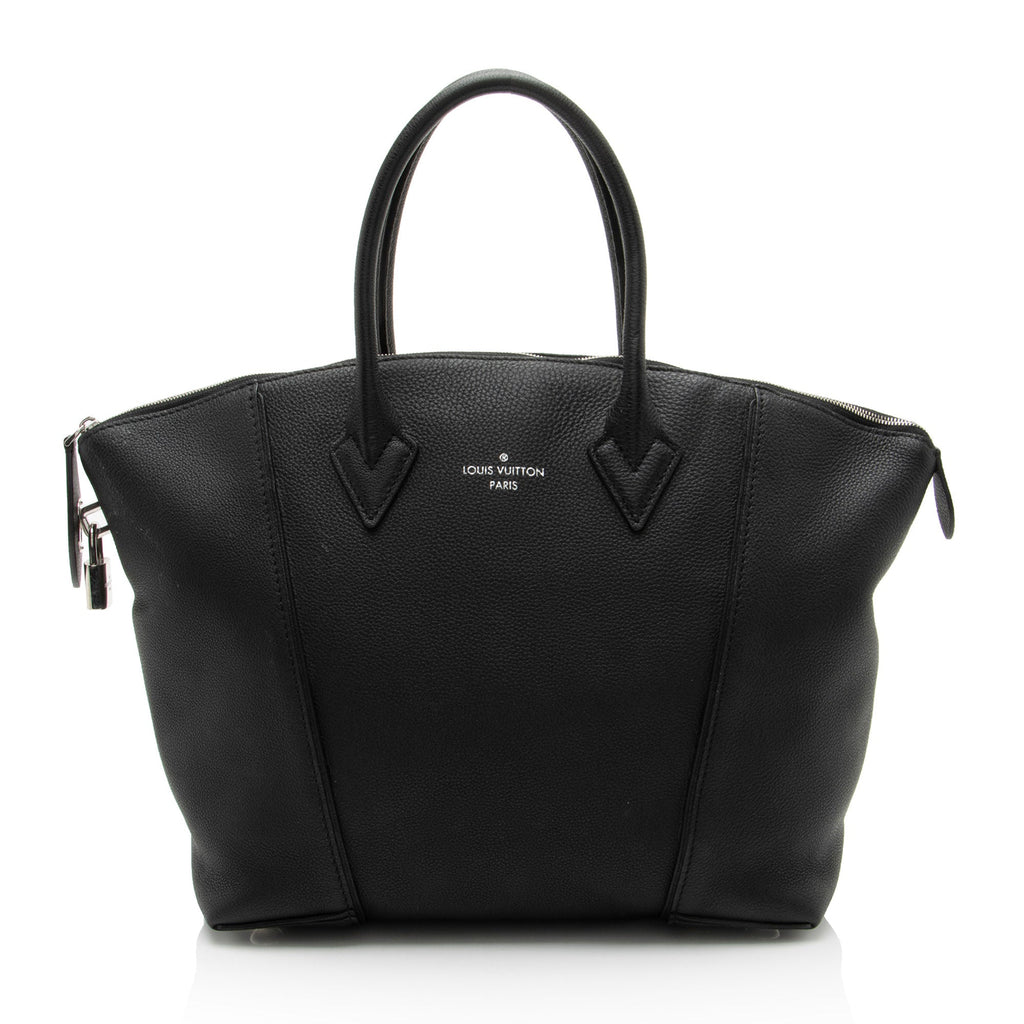 Louis Vuitton Taurillon Soft Lockit MM Satchel
