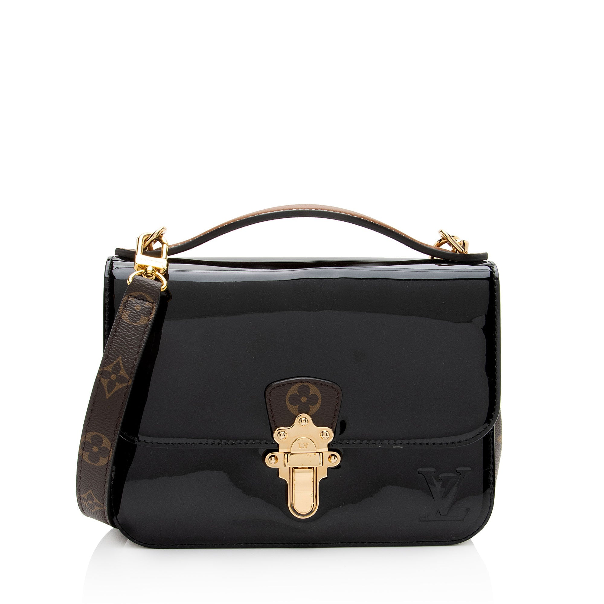 Louis Vuitton Miroir Vernis Monogram Canvas Cherrywood BB Shoulder Bag