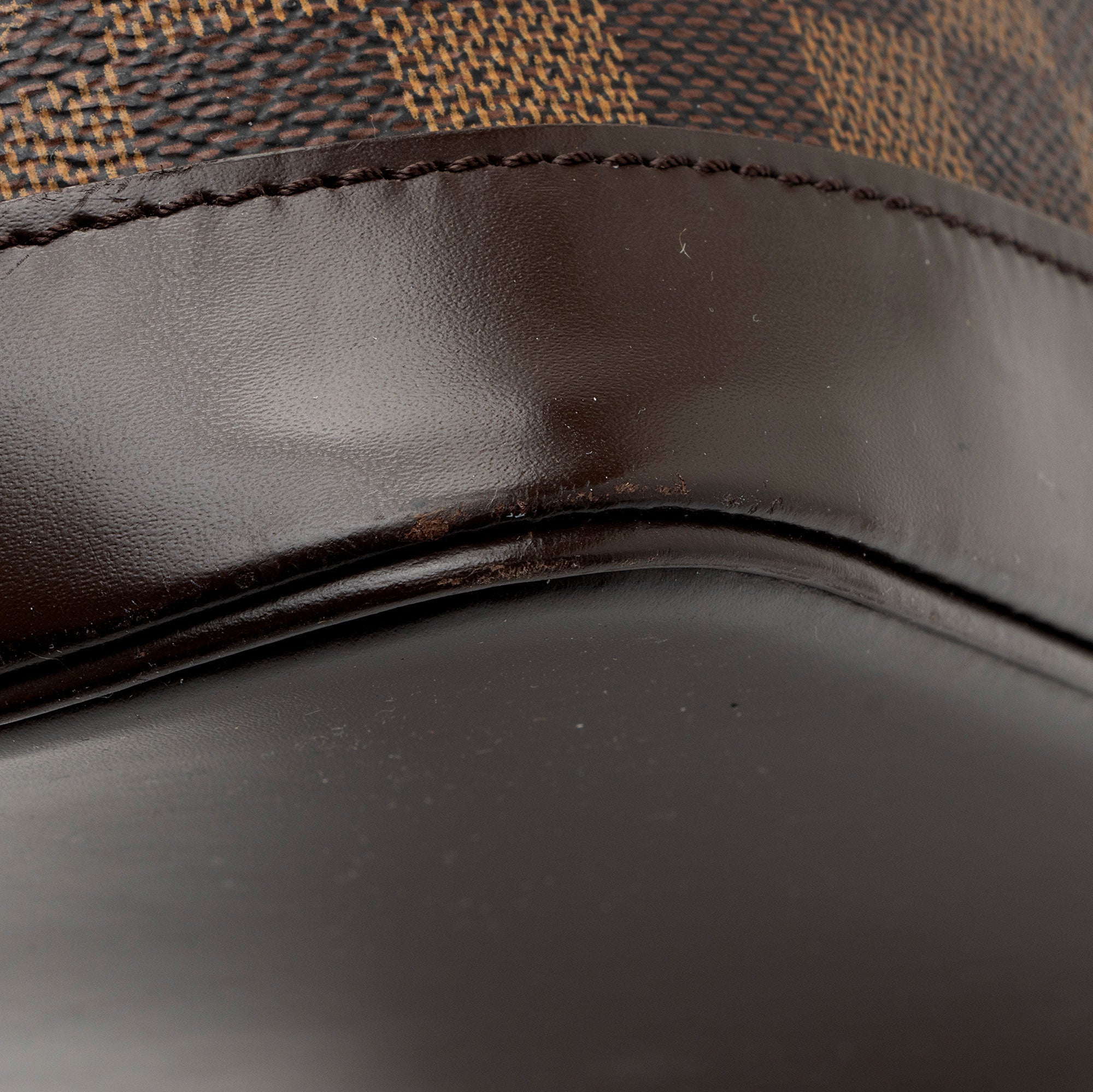 Louis Vuitton Vintage Damier Ebene Alma PM Satchel (SHF-iV4kN8)