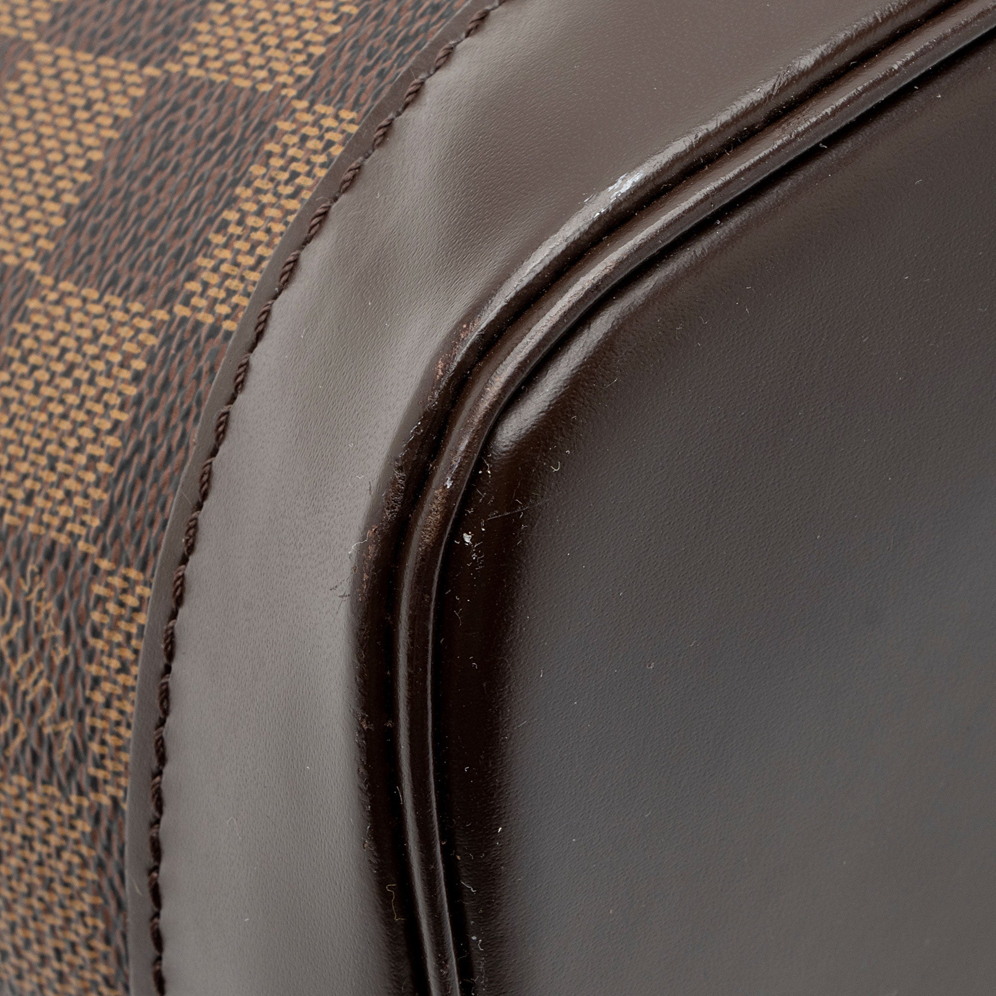 Louis Vuitton Vintage Damier Ebene Alma PM Satchel (SHF-iV4kN8)
