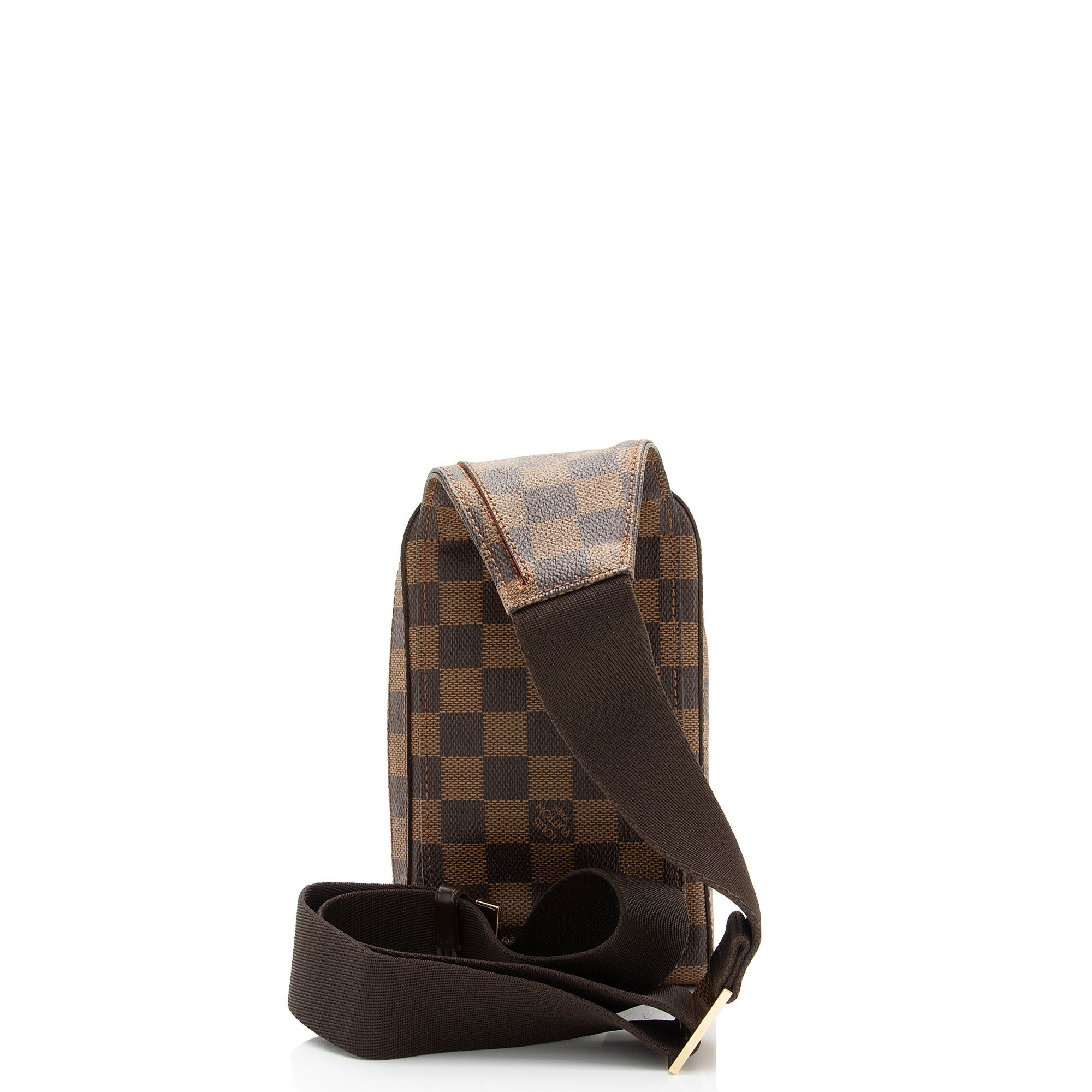 Louis Vuitton Vintage Damier Ebene Geronimos Sling Bag (SHF-IWcx8E)