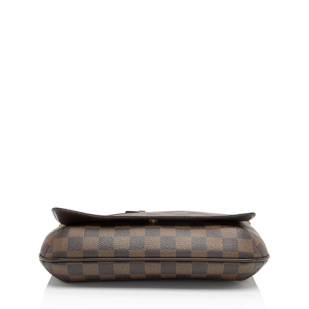 Louis Vuitton Vintage Damier Ebene Musette Tango Shoulder Bag (SHF-FZaXbp)