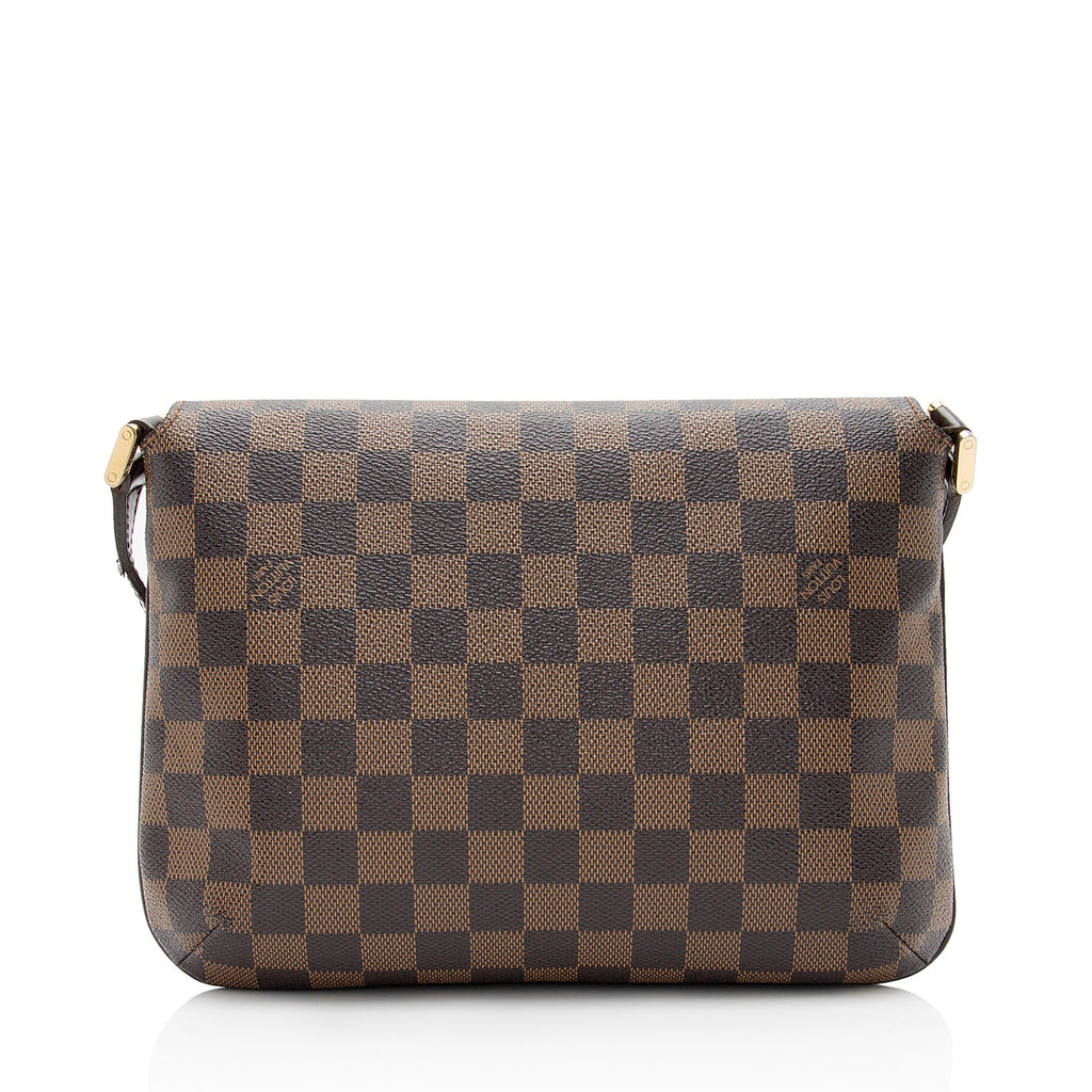 Louis Vuitton Vintage Damier Ebene Musette Tango Shoulder Bag (SHF-aHz0eB)