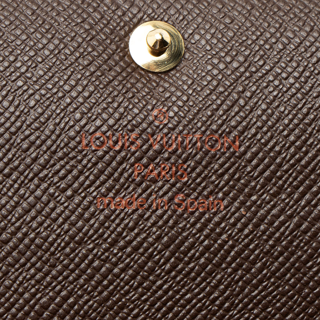 Louis Vuitton Vintage Damier Ebene Sarah Wallet