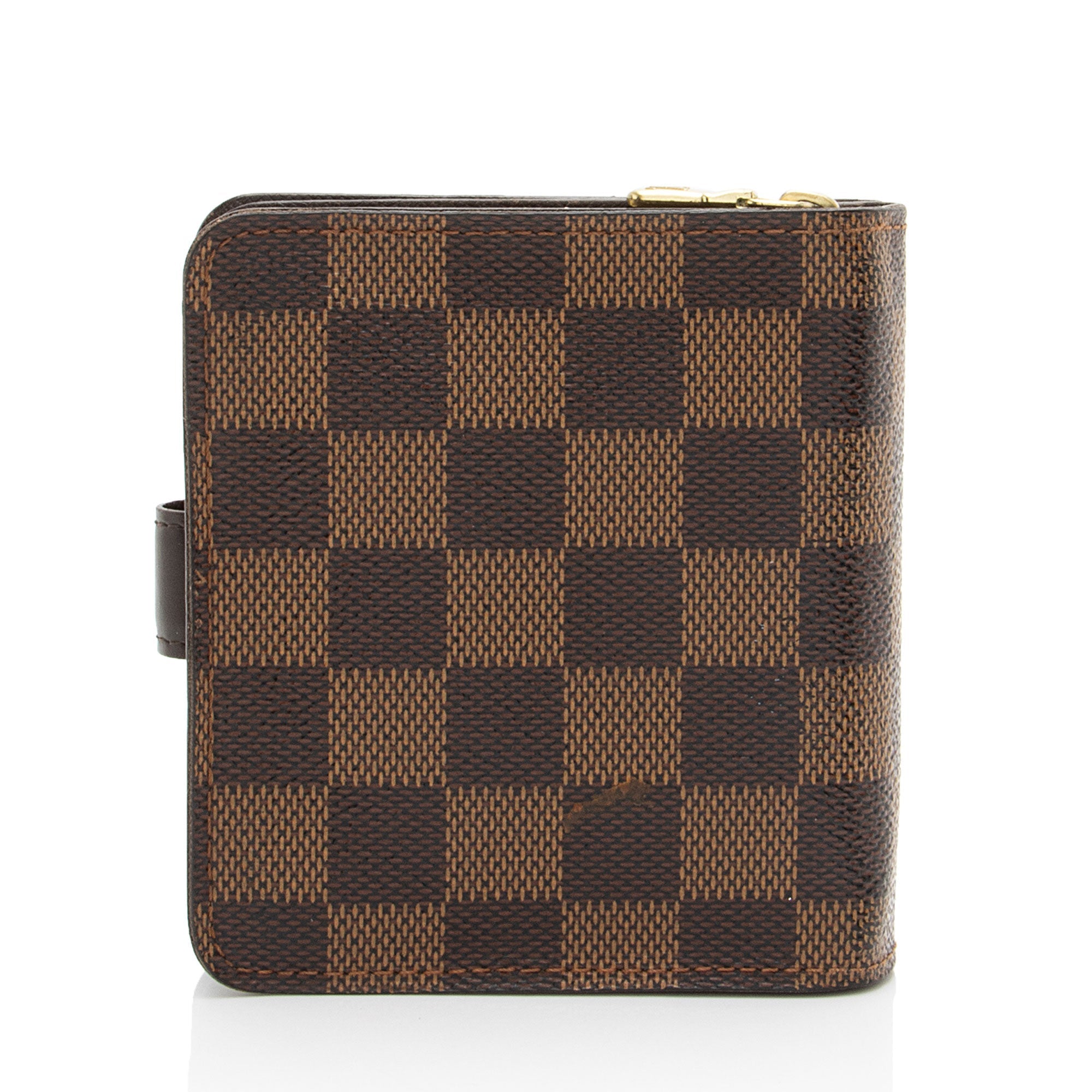 Louis Vuitton Vintage Damier Ebene Zipped Compact Wallet