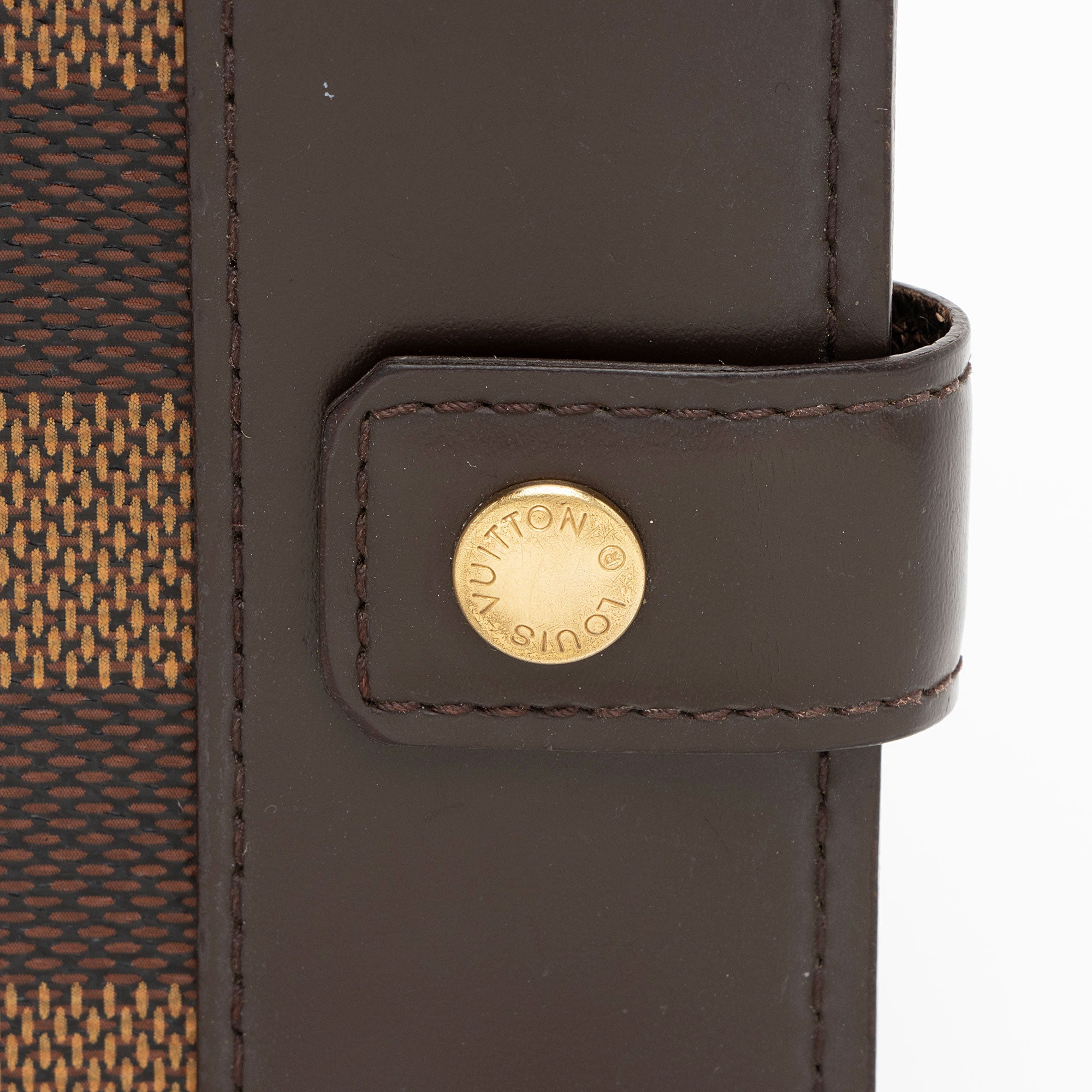 Louis Vuitton Vintage Damier Ebene Zipped Compact Wallet