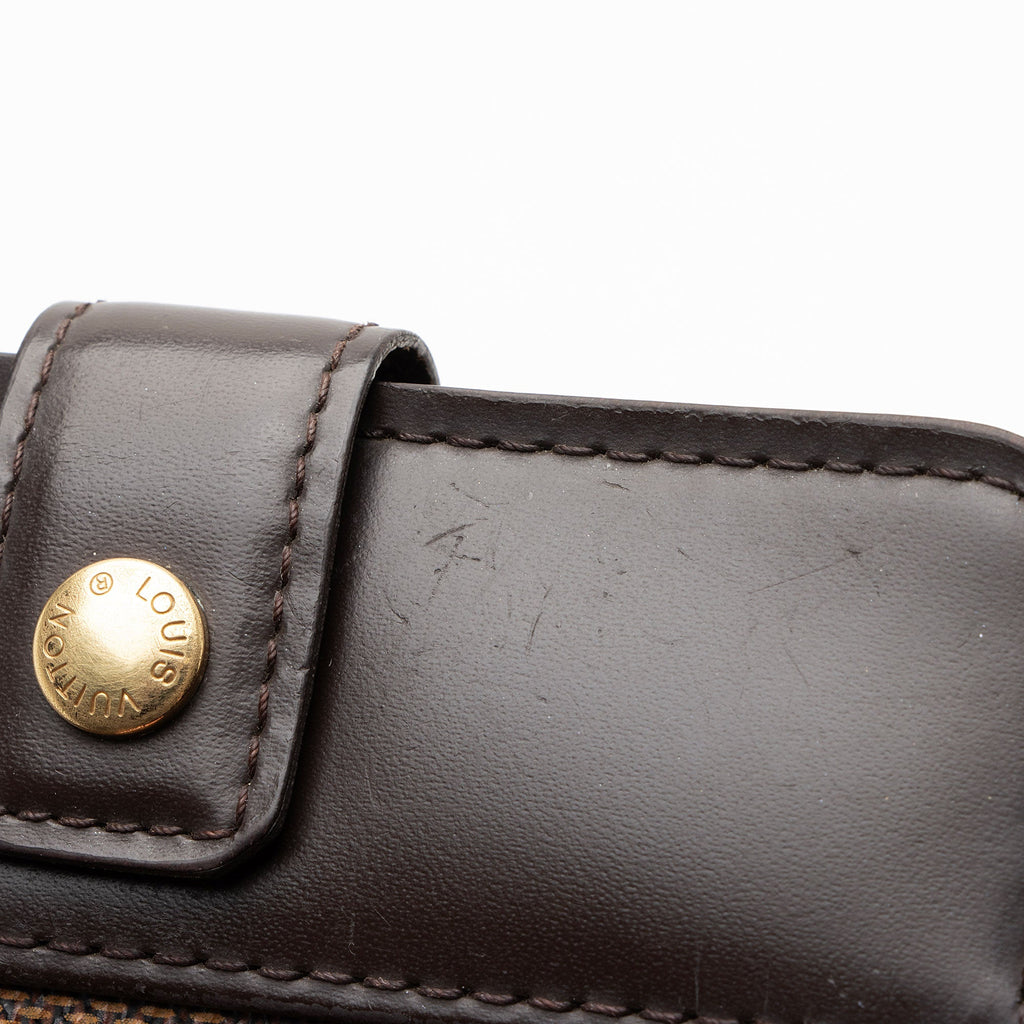 Louis Vuitton Vintage Damier Ebene Zipped Compact Wallet