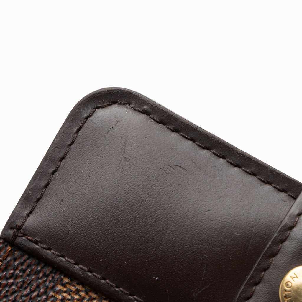 Louis Vuitton Vintage Damier Ebene Zipped Compact Wallet