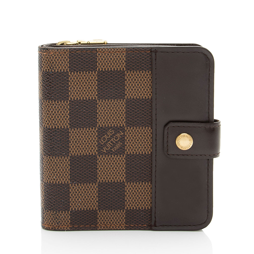 Louis Vuitton Vintage Damier Ebene Zipped Compact Wallet