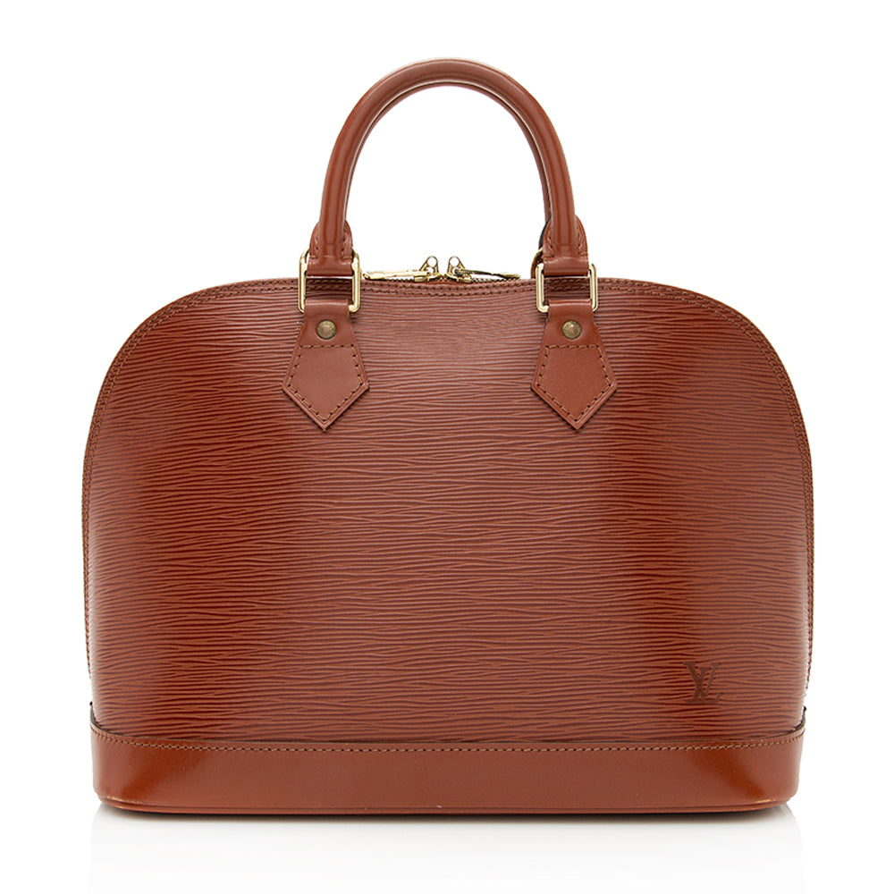Louis Vuitton Vintage Epi Leather Alma PM Satchel (SHF-19832)