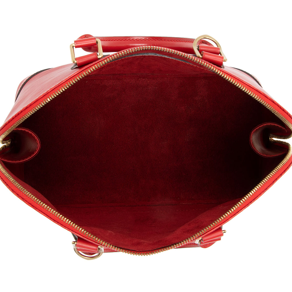 Louis Vuitton Vintage Epi Leather Alma PM Satchel (SHF-76s2Ey)