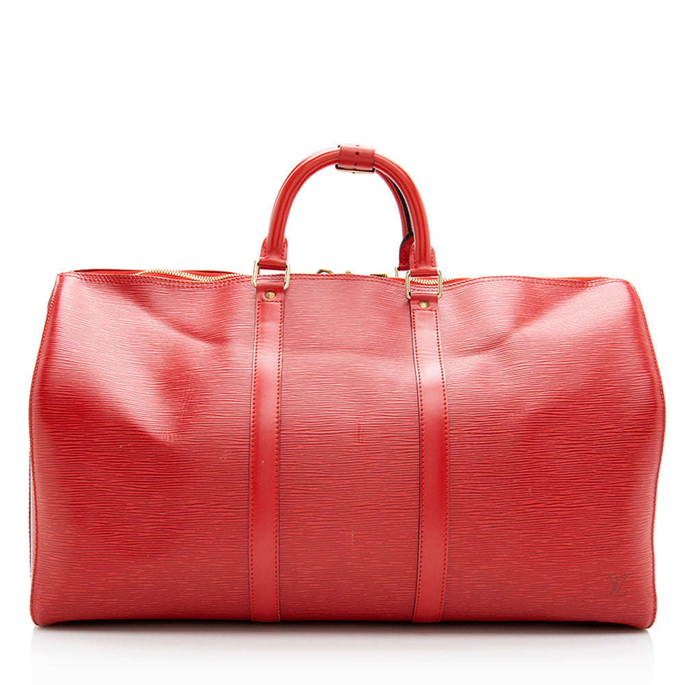 Louis Vuitton Vintage Epi Leather Keepall 50 Duffel Bag (SHF-19332)