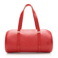 Louis Vuitton Vintage Epi Leather Soufflot Satchel (SHF-19406)