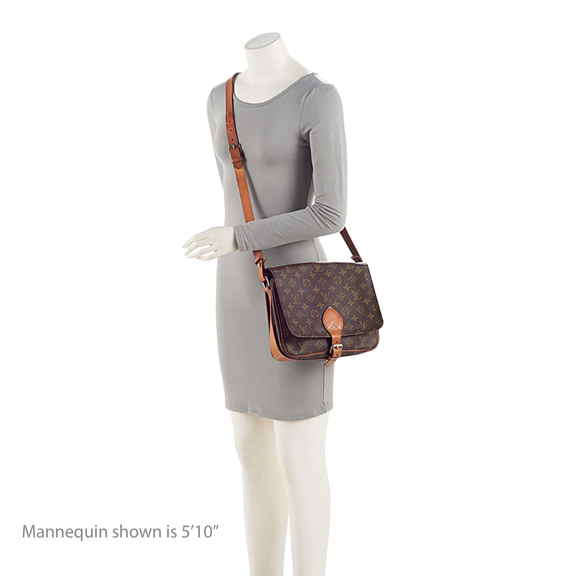Louis Vuitton Vintage Monogram Canvas Cartouchiere GM Shoulder Bag (SHF-4wWmw7)