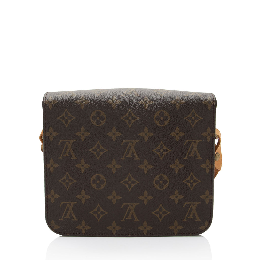 Louis Vuitton Vintage Monogram Canvas Cartouchiere MM Shoulder Bag (SHF-7VUXQB)