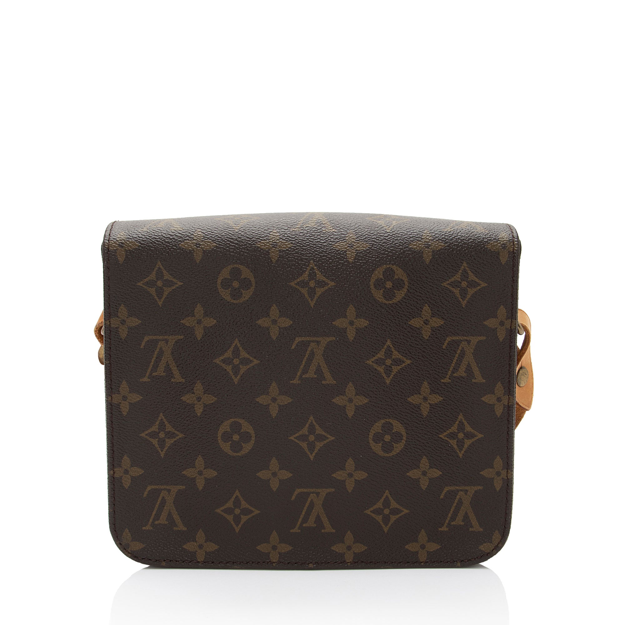 Louis Vuitton Vintage Monogram Canvas Cartouchiere MM Shoulder Bag (SHF-7VUXQB)
