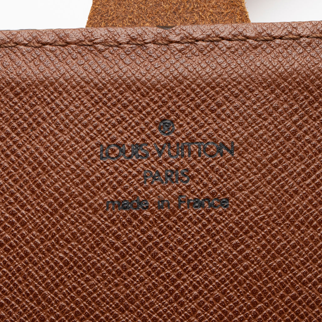 Louis Vuitton Vintage Monogram Canvas Cartouchiere MM Shoulder Bag (SHF-7VUXQB)