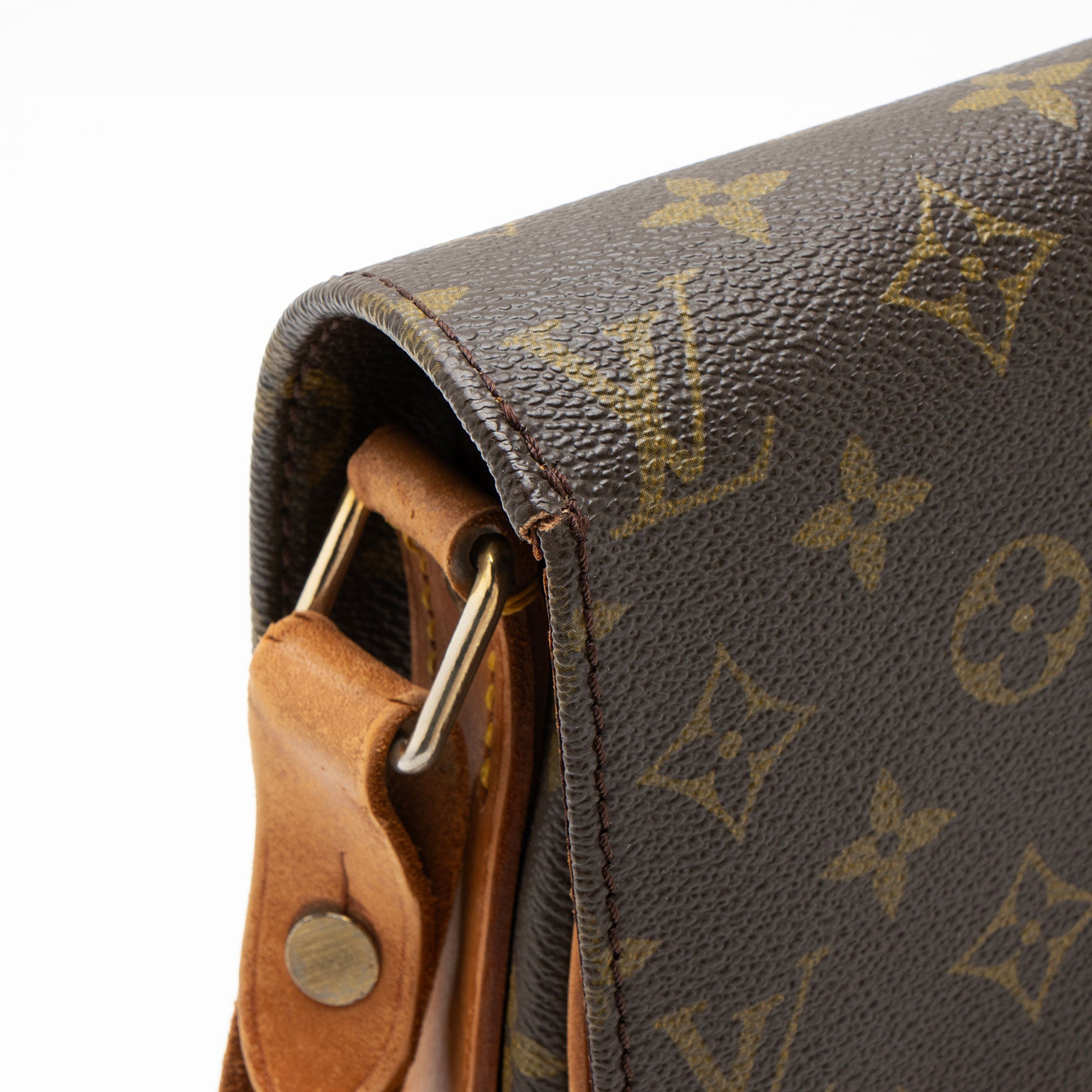 Louis Vuitton Vintage Monogram Canvas Cartouchiere XL Shoulder Bag