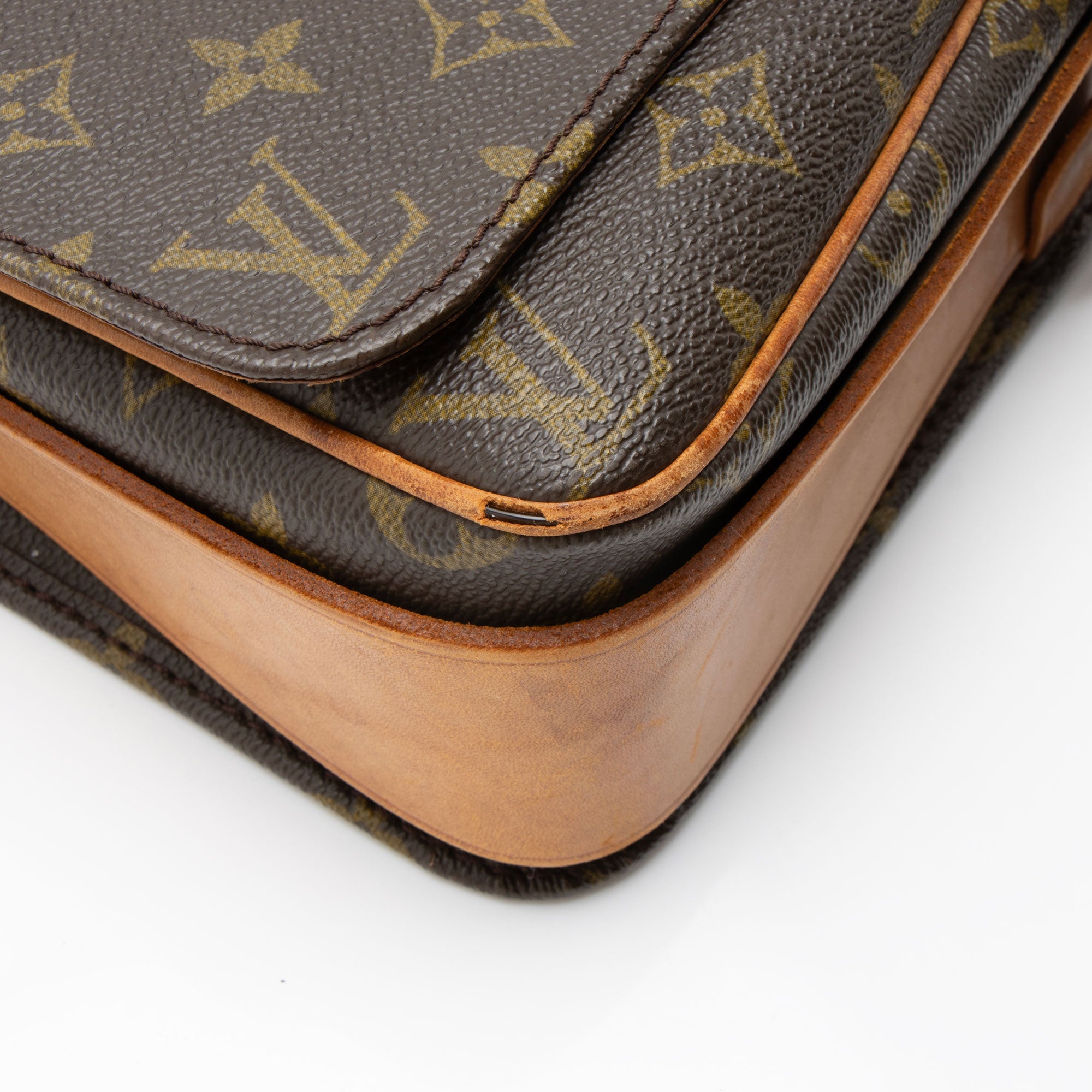 Louis Vuitton Vintage Monogram Canvas Cartouchiere XL Shoulder Bag