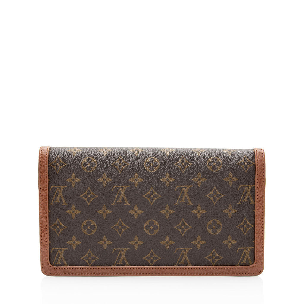 Louis Vuitton Vintage Monogram Canvas Dame 29 Clutch