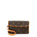 Louis Vuitton Vintage Monogram Canvas Florentine Pochette Belt Bag (SHF-DMF7dT)