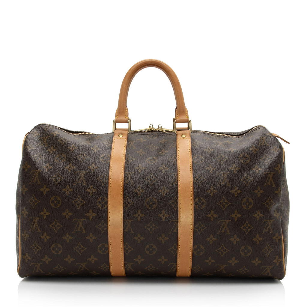 Louis Vuitton Vintage Monogram Canvas Keepall 45 Duffle Bag (SHF-yj7olY)