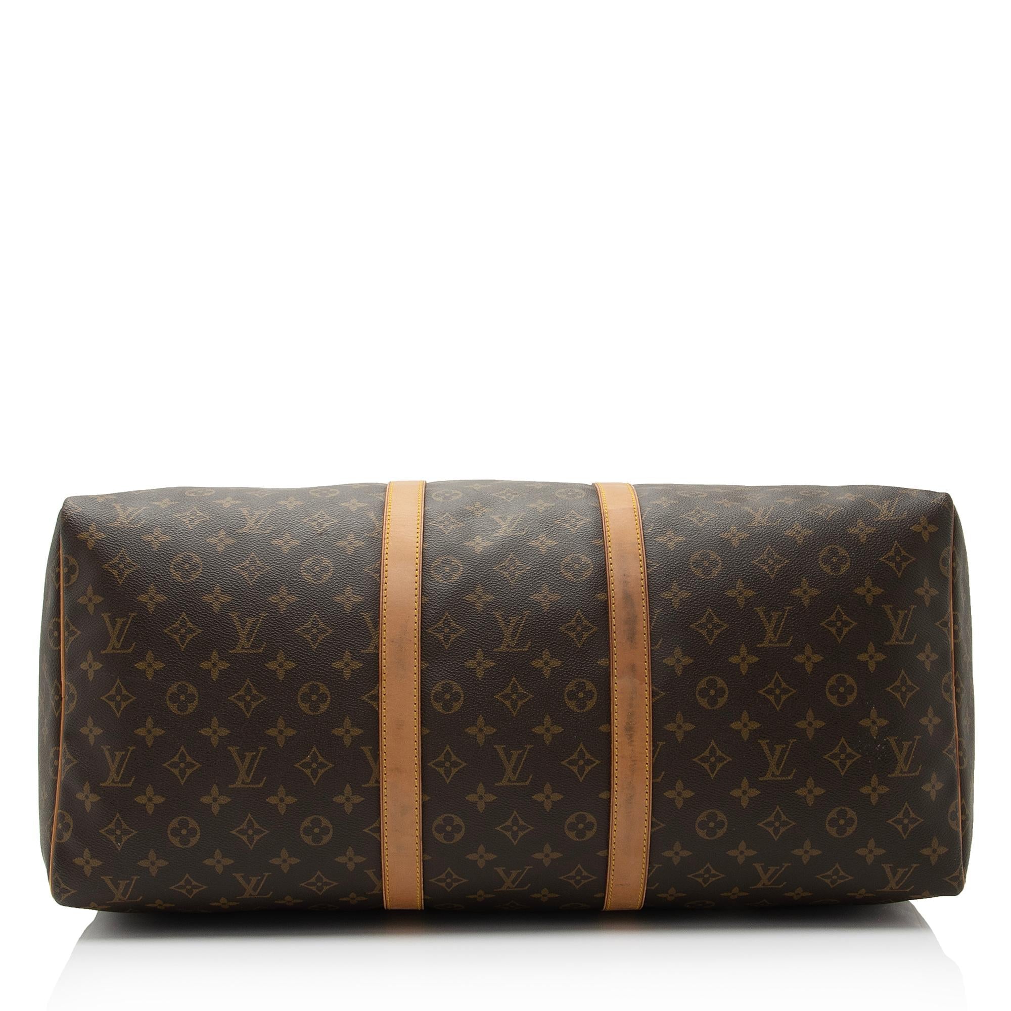 Louis Vuitton Vintage Monogram Canvas Keepall 55 Duffle Bag (SHF-s4h4Kj)