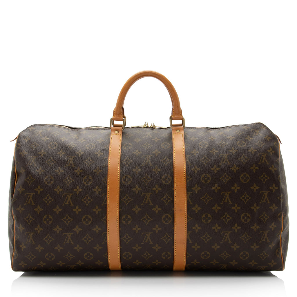 Louis Vuitton Vintage Monogram Canvas Keepall 55 Duffle Bag (SHF-xIA279)