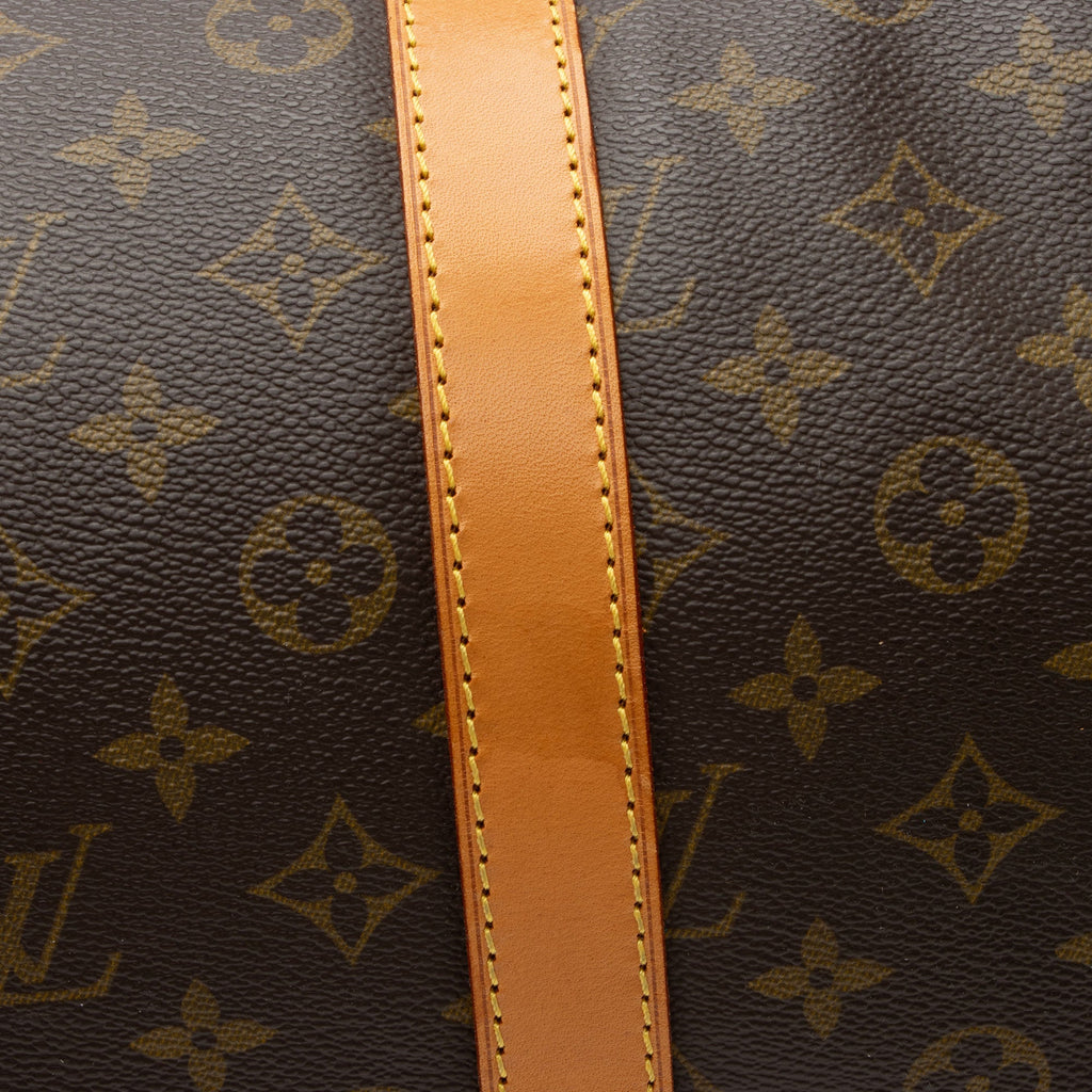 Louis Vuitton Vintage Monogram Canvas Keepall 55 Duffle Bag (SHF-xIA279)