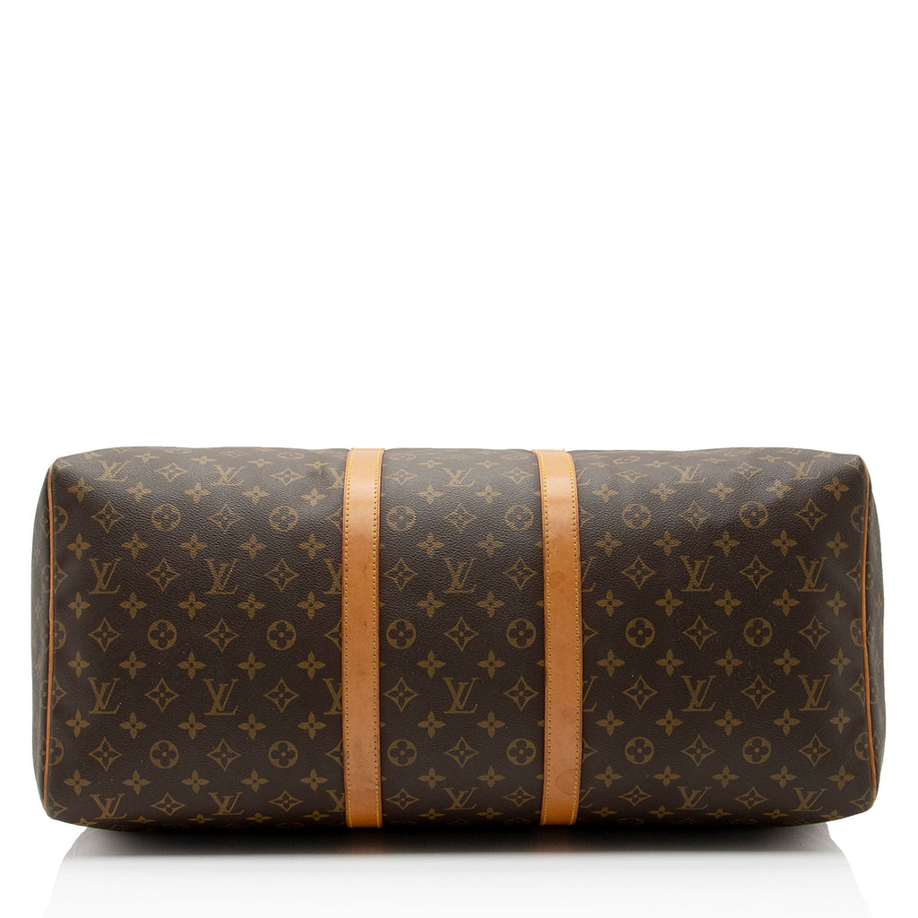 Louis Vuitton Vintage Monogram Canvas Keepall 55 Duffle Bag (SHF-z3uo3H)