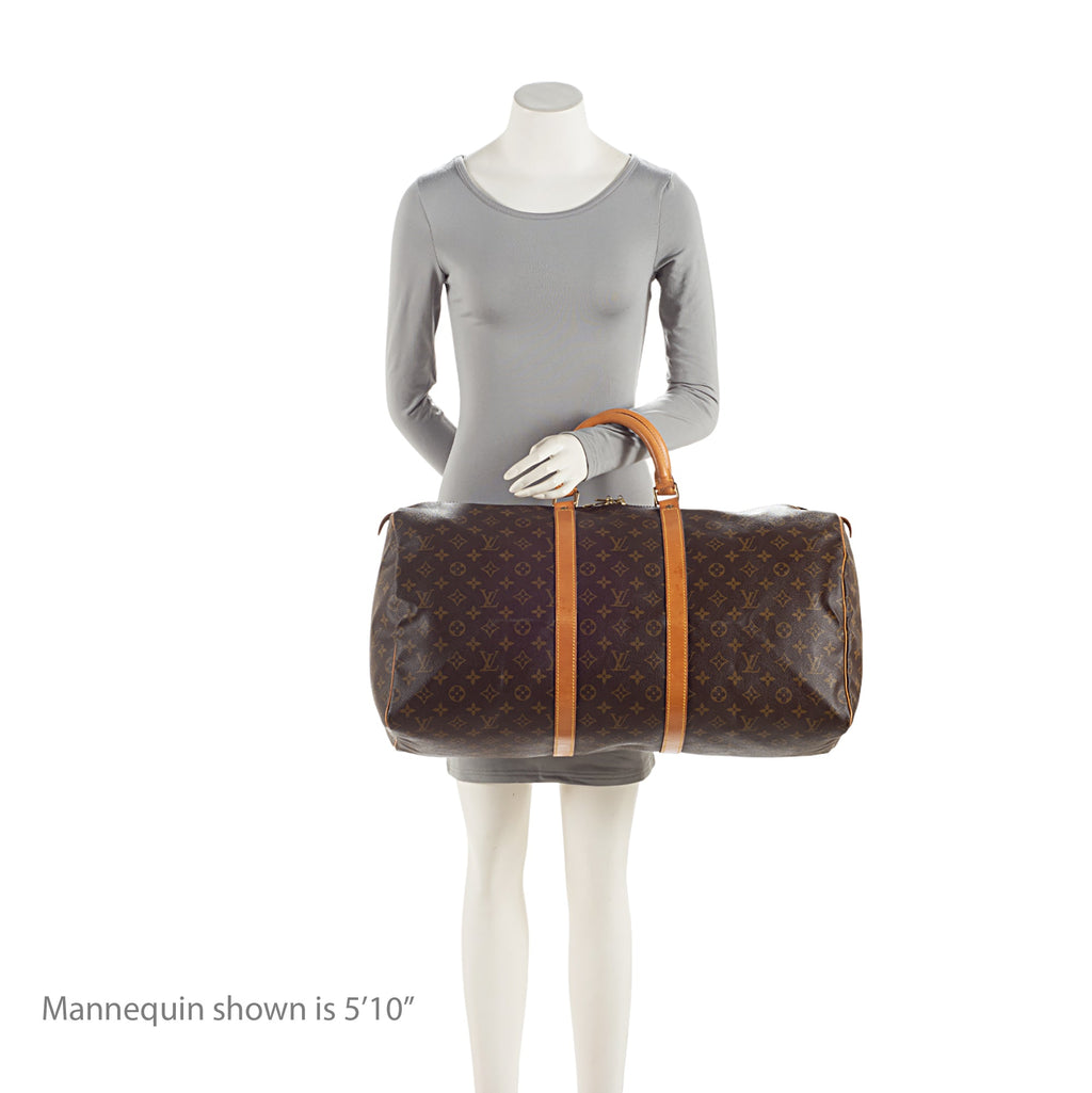 Louis Vuitton Vintage Monogram Canvas Keepall 55 Duffle Bag (SHF-z3uo3H)