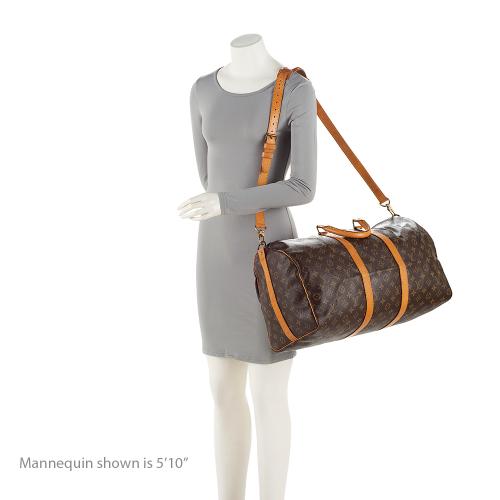 Louis Vuitton Vintage Monogram Canvas Keepall Bandouliere 50 Duffle Bag (SHF-vjjT94)