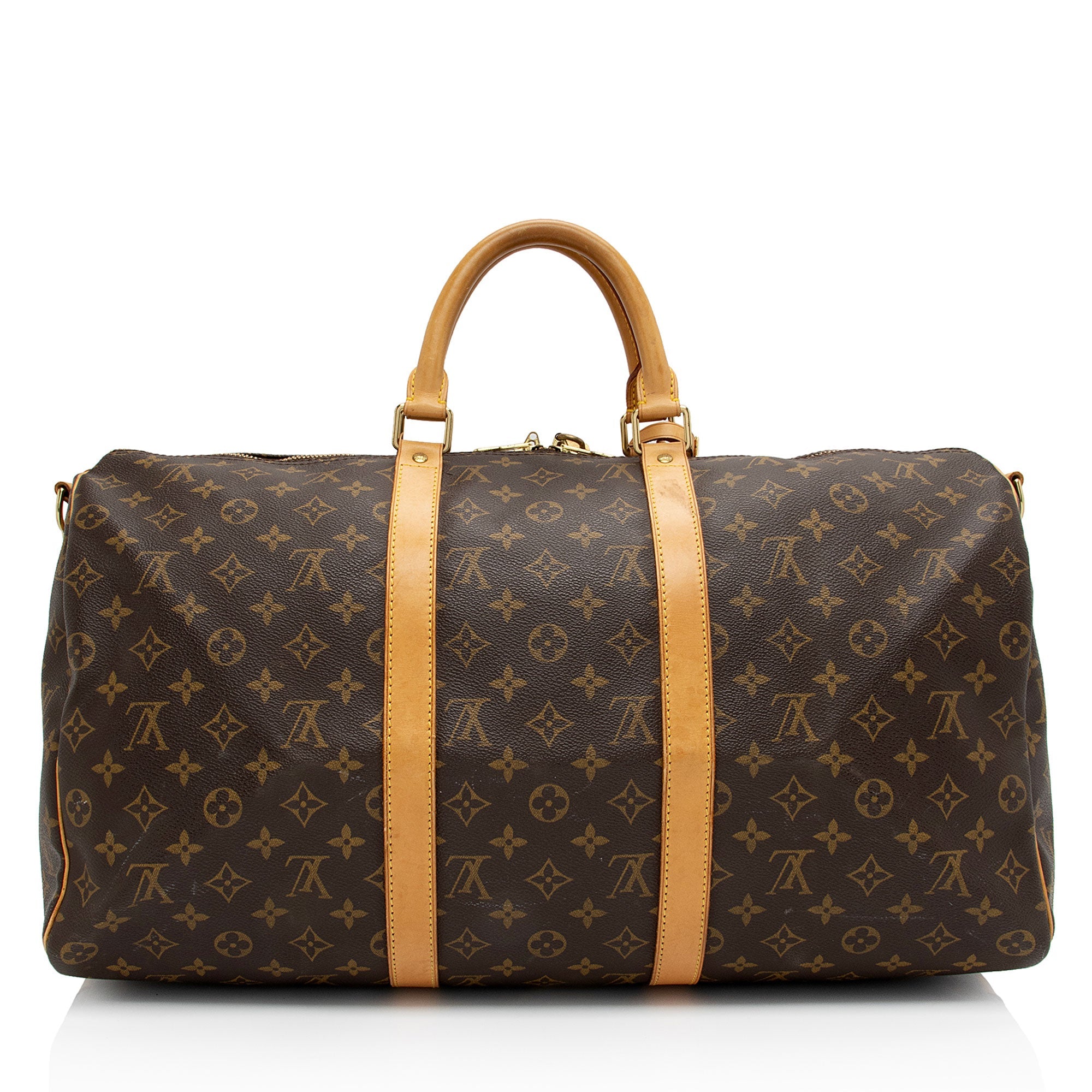 Louis Vuitton Vintage Monogram Canvas Keepall Bandouliere 50 Duffle Bag (SHF-rd0wWP)