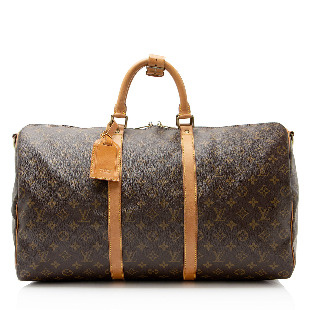 Louis Vuitton Vintage Monogram Canvas Keepall Bandouliere 50 Duffle