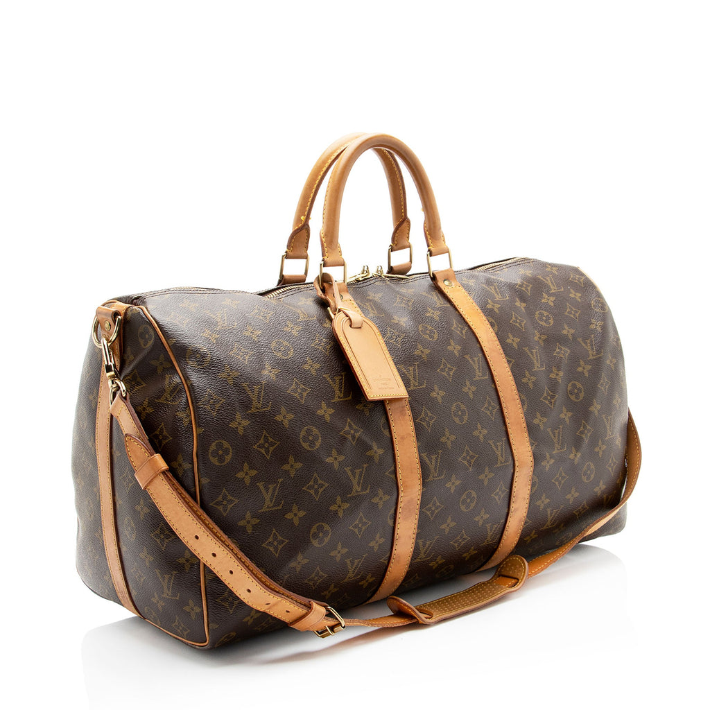 Louis Vuitton Vintage Monogram Canvas Keepall Bandouliere 50 Duffle