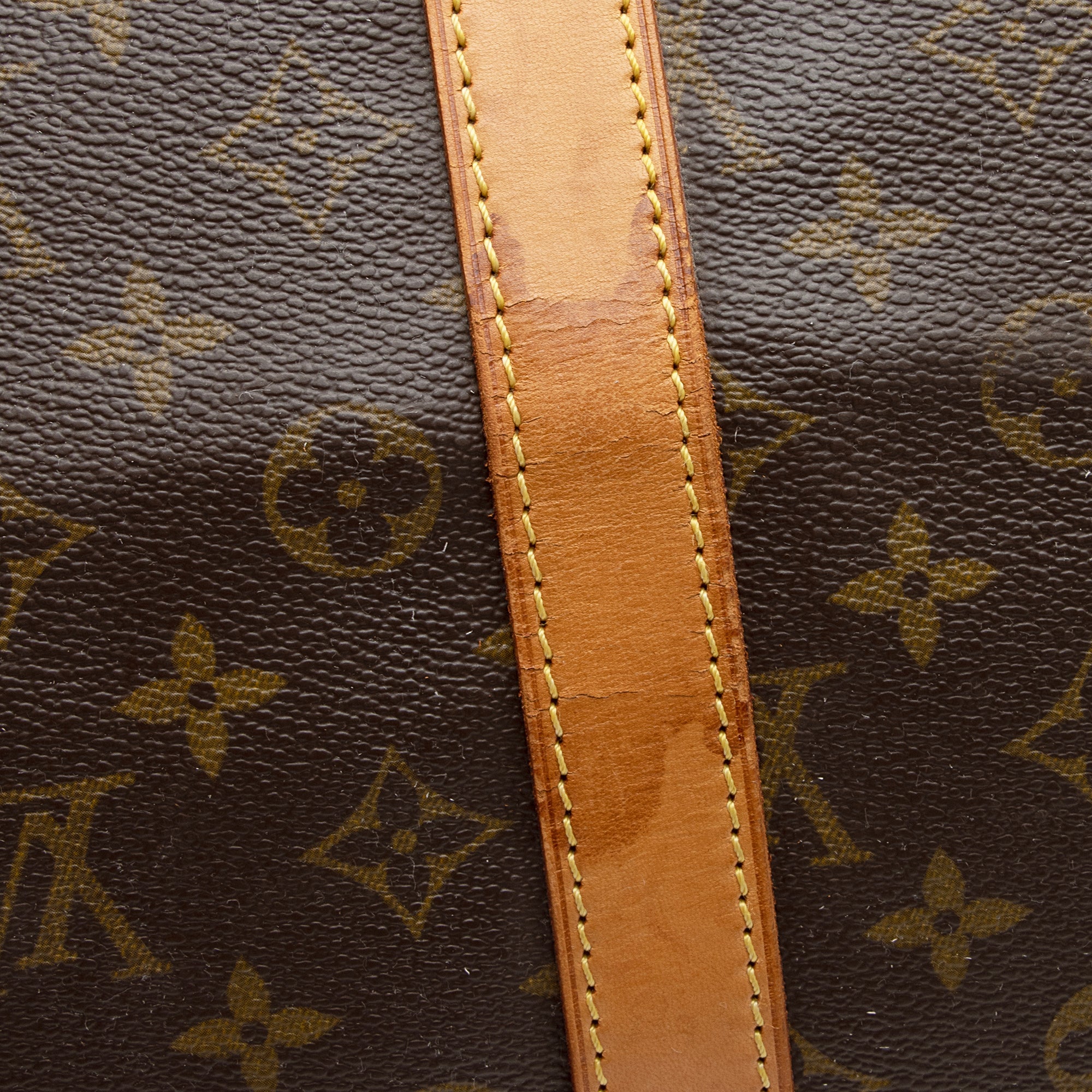 Louis Vuitton Vintage Monogram Canvas Keepall Bandouliere 55 Duffle Bag (SHF-22615)