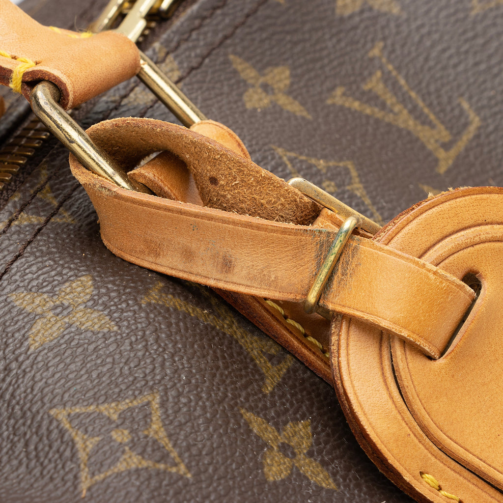 Louis Vuitton Vintage Monogram Canvas Keepall Bandouliere 55 Duffle Bag (SHF-22615)
