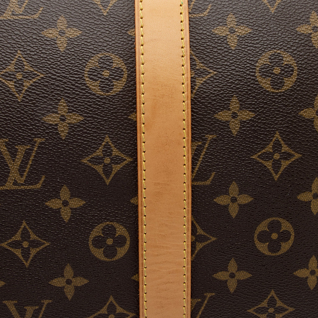 Louis Vuitton Vintage Monogram Canvas Keepall Bandouliere 55 Duffle Bag (SHF-g634Q4)