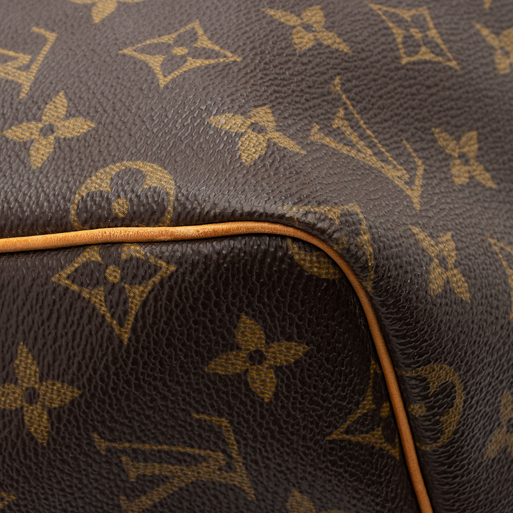Louis Vuitton Vintage Monogram Canvas Keepall Bandouliere 55 Duffle (SHF-cC9VNm)