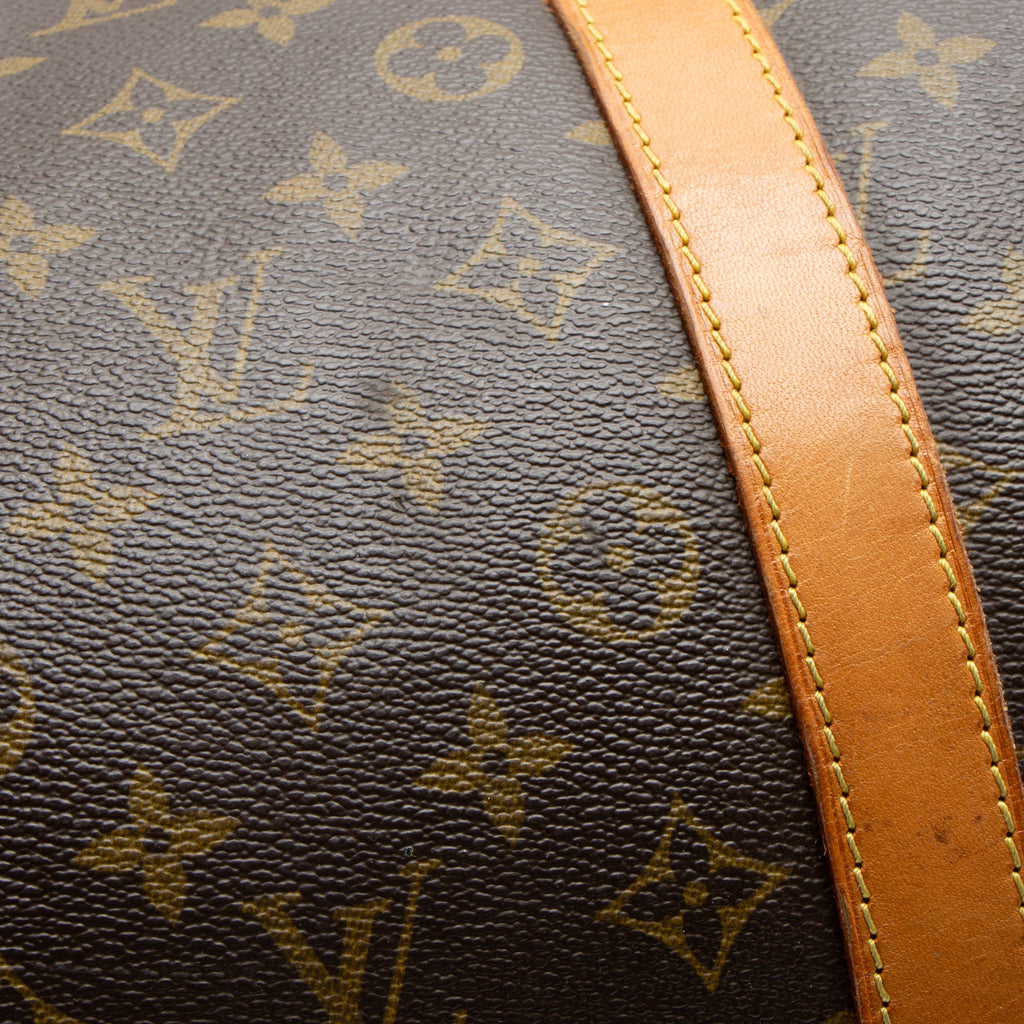 Louis Vuitton Vintage Monogram Canvas Keepall Bandouliere 55 Duffle