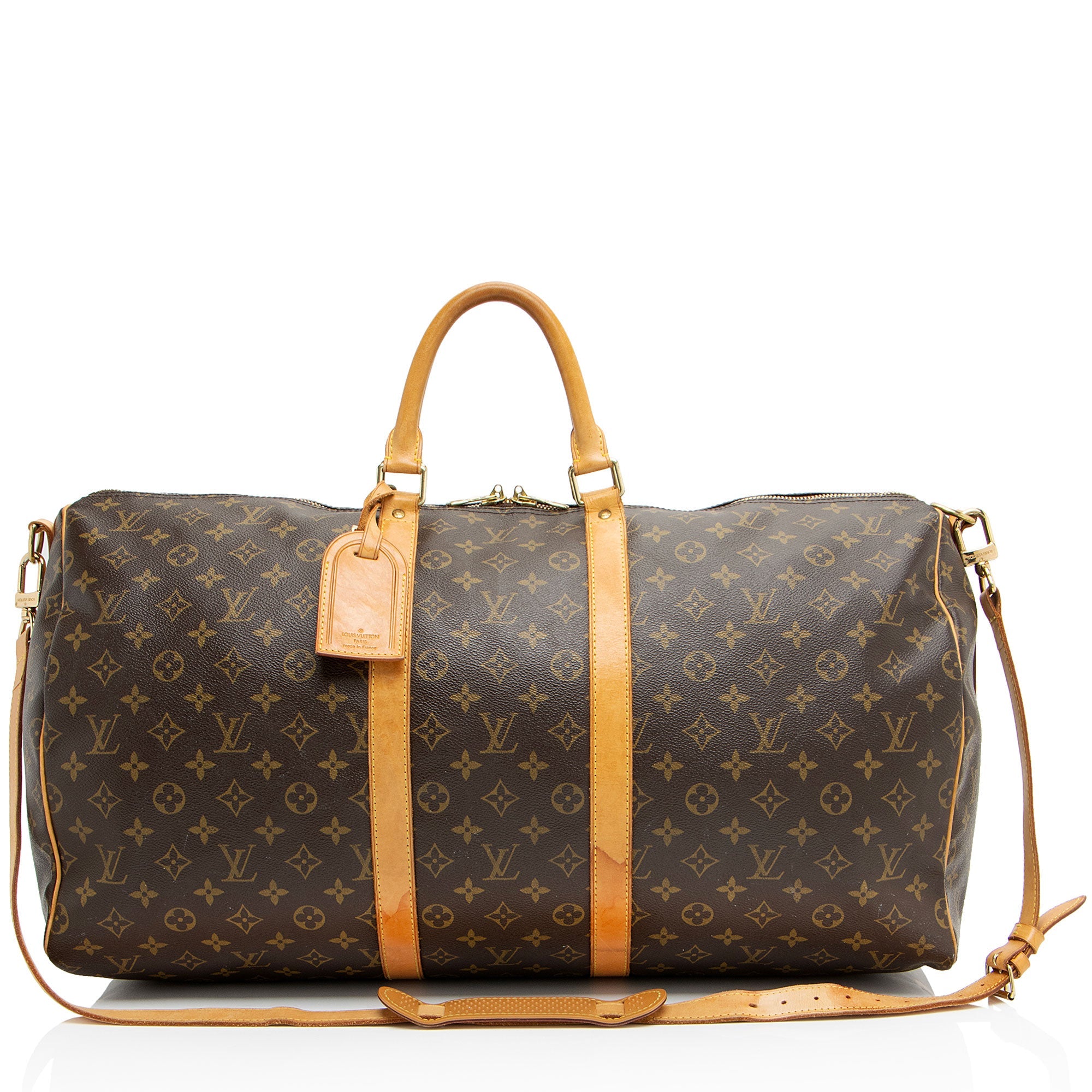 Louis Vuitton Vintage Monogram Canvas Keepall Bandouliere 55 Duffle